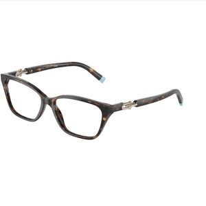 Tiffany & Co TF2229 8015 55 Dark Havana Pale Gołd Eyeglasses 2229